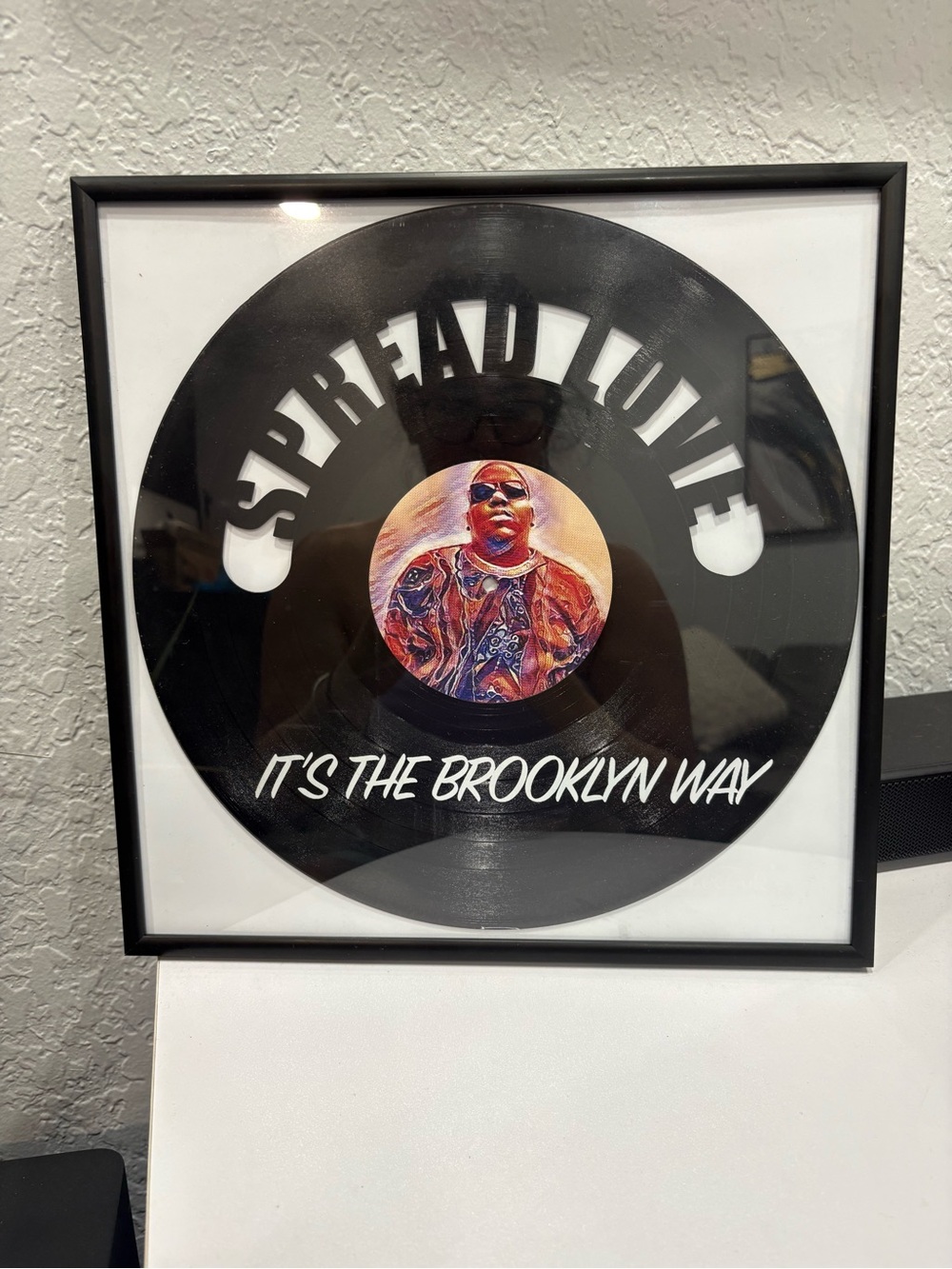 Black "Spread Love" Vinyl Wall Art - It's The Brooklyn Way